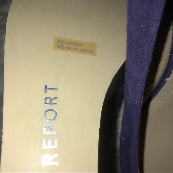 💜New Report Versatile Pumps Purple Suede Crafted Wedges💜 - Picture 2 of 4